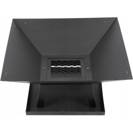 Plieninis židinys su dangteliu 45x45cm