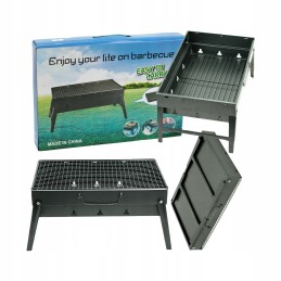 Didelė, sulankstoma anglių briketų kepsninė, skirta nešiojamam iškylai