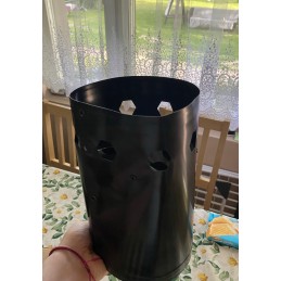 Chimney for lighting a grill, coal briquettes, large