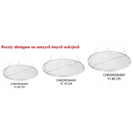 Chrome-plated grill grate, diameter 80, round, hanging