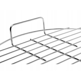 Grill grate with two handles ø54 cm chrome burns & barkles