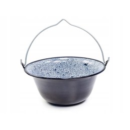 Emaliuotas katilas, vengriškas kabantis puodas, 13 litrų