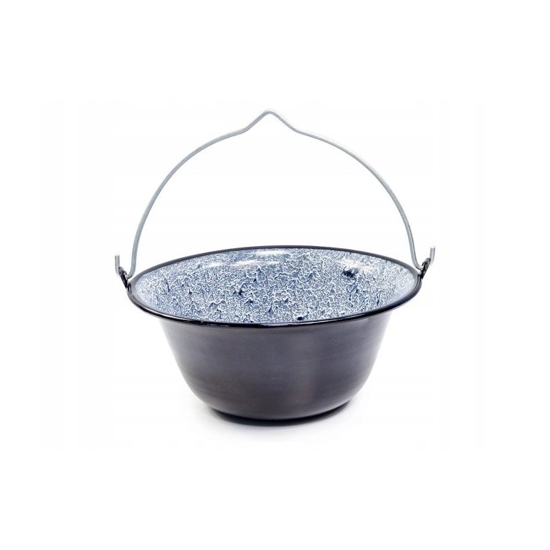 Emaliuotas katilas, vengriškas kabantis puodas, 13 litrų