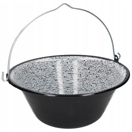 Vengriškas emaliuotas katilas, 13l medžioklės puodas