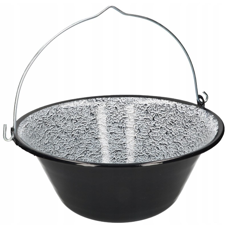 Vengriškas emaliuotas katilas, 13l medžioklės puodas