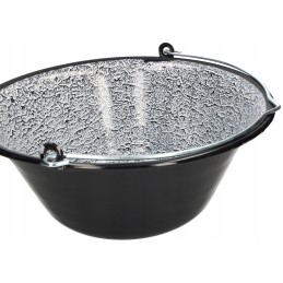 Vengriškas emaliuotas katilas, 13l medžioklės puodas