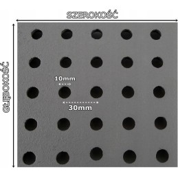 Cast iron grate for fireplace or stove 29.5 x 23.5 cm