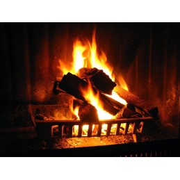 Cast iron grate for fireplace or stove 29.5 x 23.5 cm