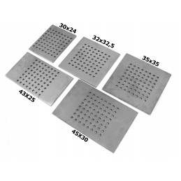 Cast iron grate for fireplace or stove 29.5 x 23.5 cm