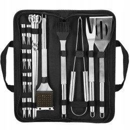 21 viename dideli grilio priedai + dėklas