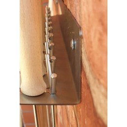Wo 70 campfire fork 70cm for barbecue stainless steel fork campfire stick