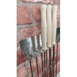 Wp forks sticks campfire 5pcs handle stainless steel 115
