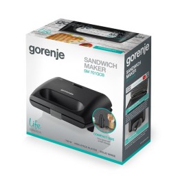 Gorenje mini grilis sm701gcb kontaktinis grilis 700 juodos spalvos