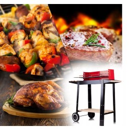 Nešiojama medžio anglies kepsninė su grotelėmis