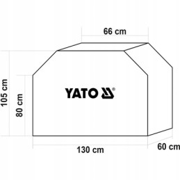 Grilio dangtis 130x60x105cm yato
