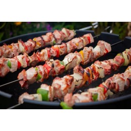 Stainless steel barbecue skewers 50cm 20 pieces
