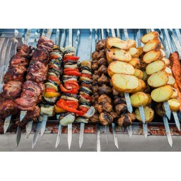 Roostevabast terasest grillvardad 50 cm, 20 tk