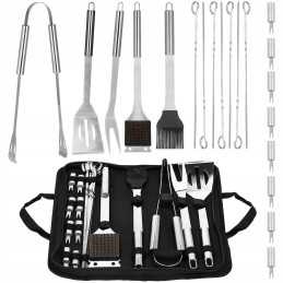 21 viename dideli grilio priedai + dėklas