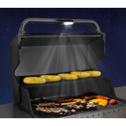 LED kepsninė lempa su grotelėmis