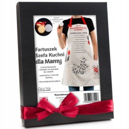 Moteriška virtuvės prijuostė su kišenėmis kaip dovana mamos gimtadienio proga