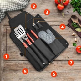 ⭐⭐BBq prijuostės grilio rinkinys iš 7 bbq grilio įrankių⭐⭐