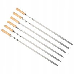 6x grillvardad, vardas, roostevabast terasest lõkkepulgad, 55 cm