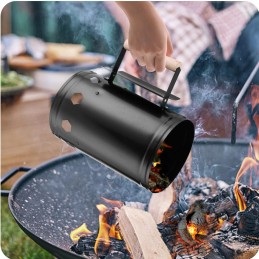 ☀️ chimney for lighting coal, briquettes for the grill