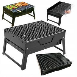 Turistinis grilis sulankstomas nešiojamas lagaminas mažas anglių sodas