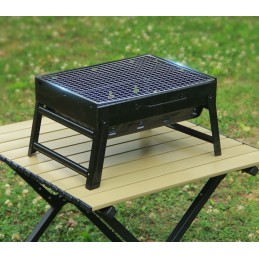 Turistinis grilis sulankstomas nešiojamas lagaminas mažas anglių sodas