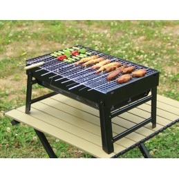 Turistinis grilis sulankstomas nešiojamas lagaminas mažas anglių sodas