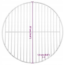 Ümmargune grillrest ø37cm, 304 roostevaba teras