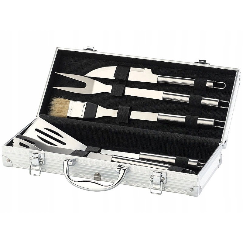 Rosenstein & Söhne plieninių grilio stalo įrankių rinkinys