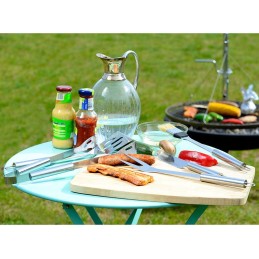 Rosenstein & Söhne plieninių grilio stalo įrankių rinkinys