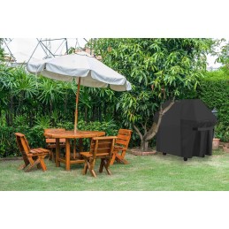 Sodo kepsninės dangtis 147x61x122cm