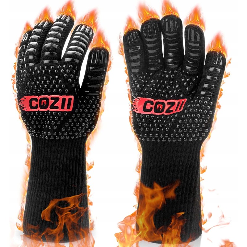 Grilio pirštinės virtuvinės pirštinės 800 laipsnių