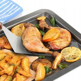 Nerūdijančio plieno grilio mentės, 2 vnt., mėsai, žuviai, pyrago pjaustyklei