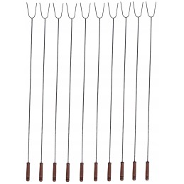 Desu kociņi ugunskura dakšām grila dakšiņas 140 cm 10 gab grils ar