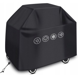 ⭐meikong grilio dangtis 210d vandeniui atsparus kepsninės dangtis 145 x 61 x 117 cm - juodas (m)⭐