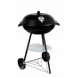 Apvalios gnk-01 anglies kepsninės ant ratų su dangteliu ir pelenų indu iš Webben