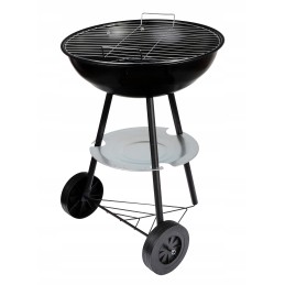 Apvalios gnk-01 anglies kepsninės ant ratų su dangteliu ir pelenų indu iš Webben