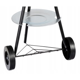 Apvalios gnk-01 anglies kepsninės ant ratų su dangteliu ir pelenų indu iš Webben