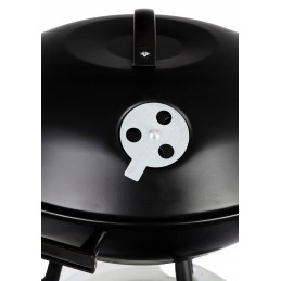 Apvalios gnk-01 anglies kepsninės ant ratų su dangteliu ir pelenų indu iš Webben