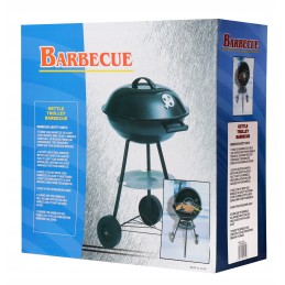 Apvalios gnk-01 anglies kepsninės ant ratų su dangteliu ir pelenų indu iš Webben