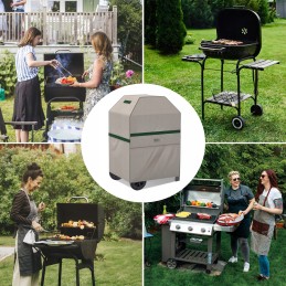 Juodas grilio dangtis 76 x 66 x 109 cm