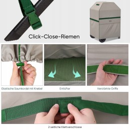 Juodas grilio dangtis 76 x 66 x 109 cm