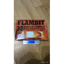 Flambit kūrenimas griliui, viryklėms ir židiniams, baltas kubas, rinkinys 24x32 vnt.