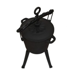 Ketaus medžioklės puodas, 5l, ugniai