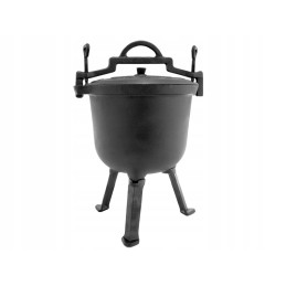 Ketaus medžioklės puodas, 5l, ugniai