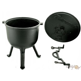 Ketaus medžioklės puodas, 5l, ugniai