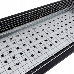 Didelė nešiojama anglinė kepsninė stovyklavimui, 56 x 18,5 cm